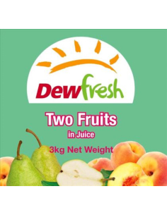 Dewfresh Two Fruits In Juice 3kg x 1